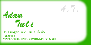adam tuli business card