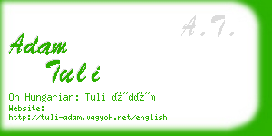 adam tuli business card